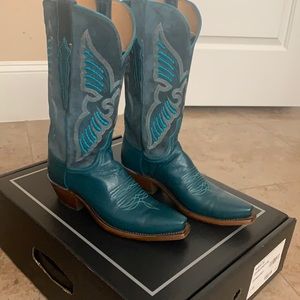 Get ready for the Rodeo!  Lucchese Cowboy boots.  Hardly worn.  Still smell new.